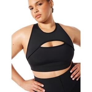 Savage X Fenty Hotline Medium-Impact Black Sports Bra Size Small (4-6)